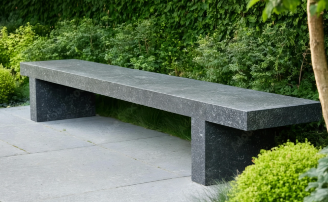 Black Granite Bench